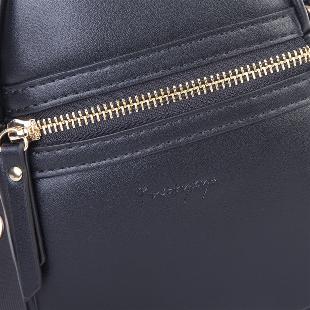 Nas Bag Kadın Mini Telefonluk Postacı Çantası (en : 14 cm ; boy: 18 cm ) Siyah