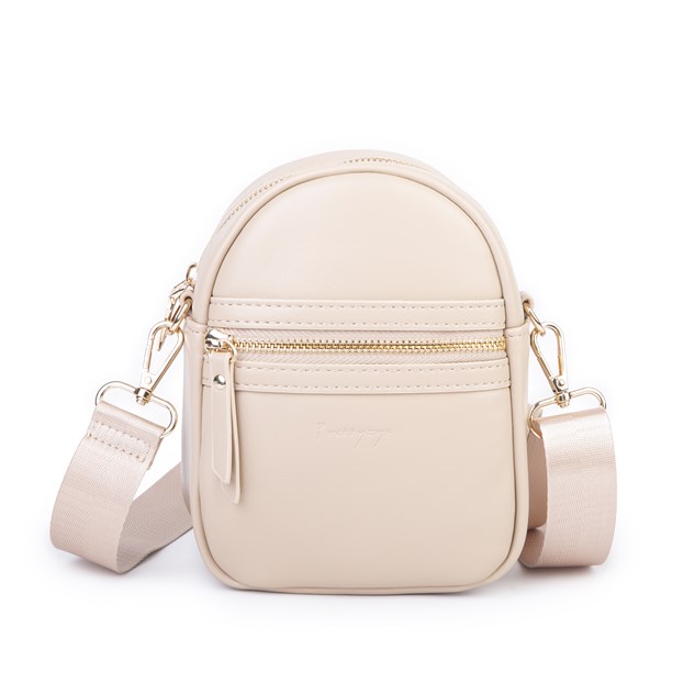 Nas Bag Kadın Mini Telefonluk Postacı Çantası (en : 14 cm ; boy: 18 cm ) Kum