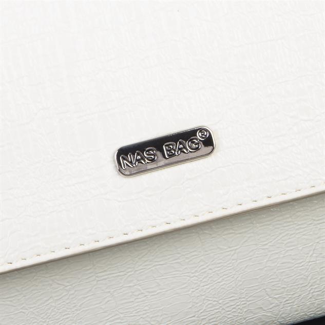 Nas Bag Kadın Mini Zincirli Omuz ve Çapraz  Çanta Krem ( 19x10 cm )
