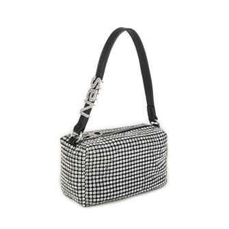 Nas Bag Kadın Çapraz  Çanta Black White Diamond SiyahTaşlı 