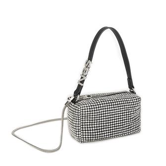 Nas Bag Kadın Çapraz  Çanta Black White Diamond SiyahTaşlı 