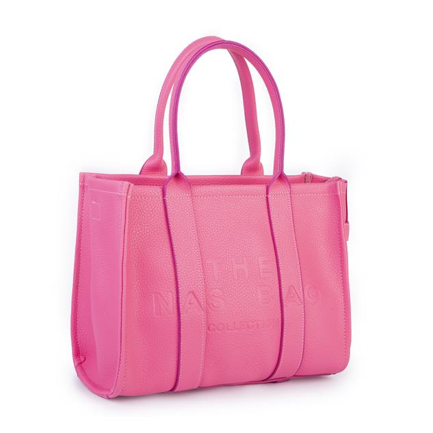 Nas Bag Tote Bag Büyük Boy  Kadın Omuz Çantası Fuşya  Rolax
