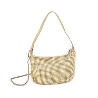 Nas Bag Kadın Çapraz  Çanta  Gold Diamond Altın Taşlı 