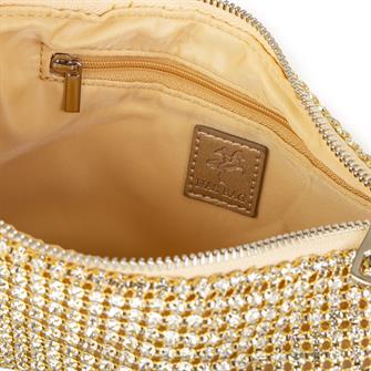 Nas Bag Kadın Çapraz  Çanta  Gold Diamond Altın Taşlı 