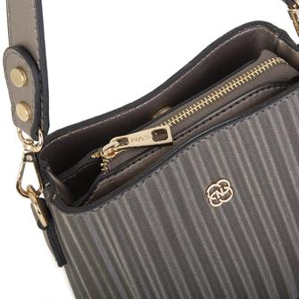 Nas Bag Kadın Mini Omuz ve Çapraz Çantası  Gri Cosmos(eni ;19 cm ,boy;19 cm)