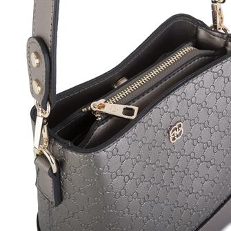 Nas Bag Kadın Mini Omuz ve Çapraz Çantası  Gri Prd(en; 19 cm,  boy;19 cm)