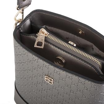 Nas Bag Kadın Mini Omuz ve Çapraz Çantası  Gri Prd(en; 19 cm,  boy;19 cm)