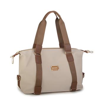 Nas Bag Extra  Büyük Boy Omuz Çantası Kum Taba Buzzy (eni 44 cm , boyu 32 cm)