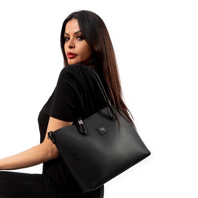 Nas Bag Kadın Omuz Çantası Siyah Belinda 