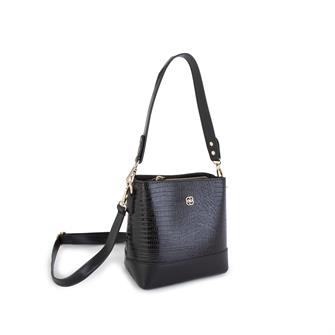 Nas Bag Kadın Mini Omuz ve Çapraz Çantası Siyah Lazer(en: 19 cm ; boy: 19 cm)