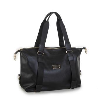 Nas Bag Extra Büyük Boy Omuz Çantası Siyah Nero (eni 44 cm , boyu 32 cm )