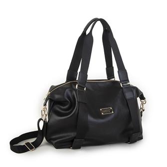 Nas Bag Extra Büyük Boy Omuz Çantası Siyah Nero (eni 44 cm , boyu 32 cm )