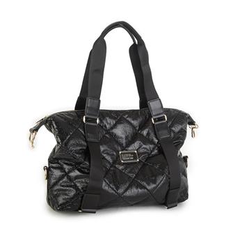 Nas Bag Extra Büyük Boy Omuz Çantası Siyah Rugan (eni 44 cm , boyu 32 cm )