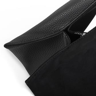 Nas Bag Kadın Omuz Çantası Siyah Süet