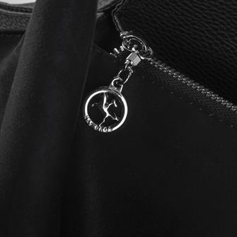 Nas Bag Kadın Omuz Çantası Siyah Süet