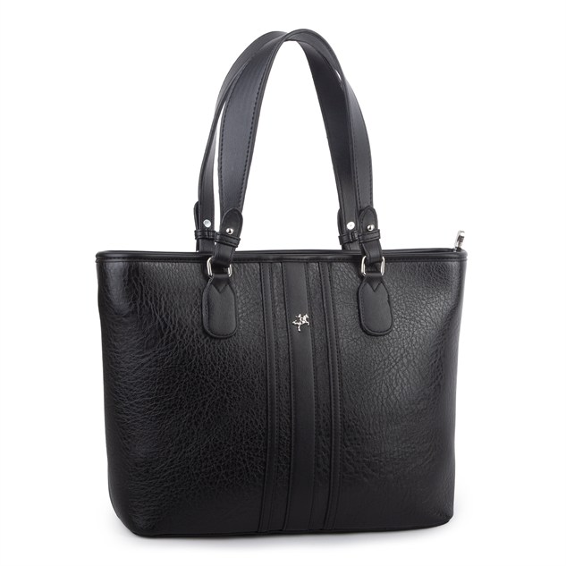 Nas Bag Kadın Omuz Çantası Spor Şık Ayarlanabilir Omuz Askılı  (33x27x12 cm ) Siyah Victoria