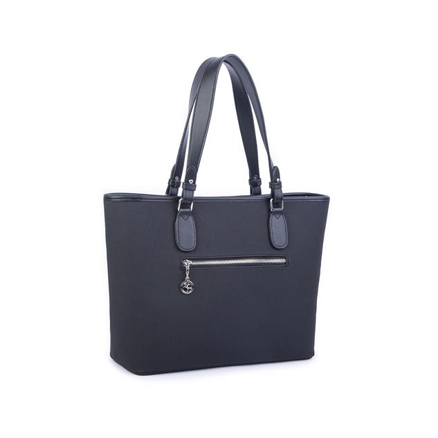 Nas Bag Kadın Omuz Çantası Spor Şık Ayarlanabilir Omuz Askılı  Siyah  (33x27x12 cm )