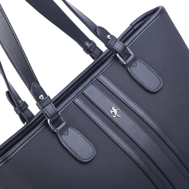 Nas Bag Kadın Omuz Çantası Spor Şık Ayarlanabilir Omuz Askılı  Siyah  (33x27x12 cm )