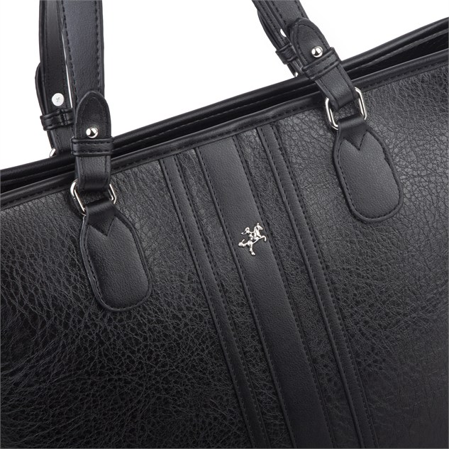 Nas Bag Kadın Omuz Çantası Spor Şık Ayarlanabilir Omuz Askılı  (33x27x12 cm ) Siyah Victoria