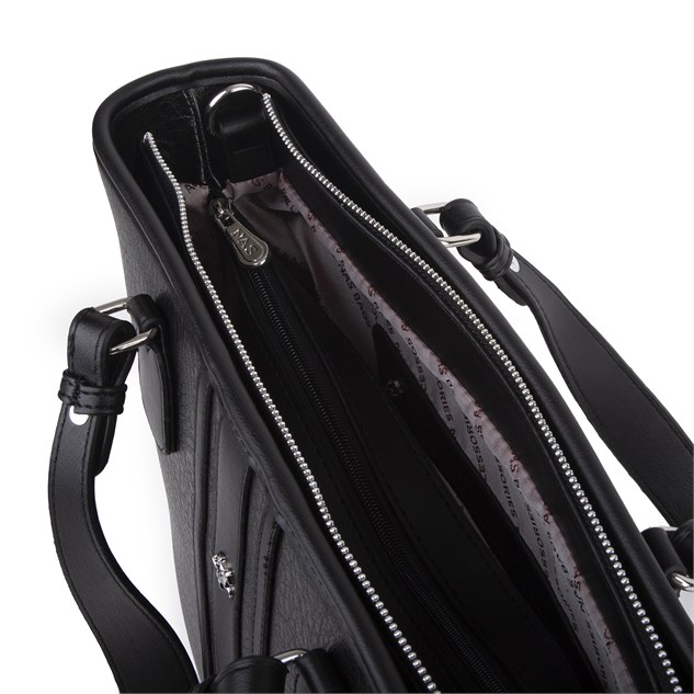Nas Bag Kadın Omuz Çantası Spor Şık Ayarlanabilir Omuz Askılı  (33x27x12 cm ) Siyah Victoria