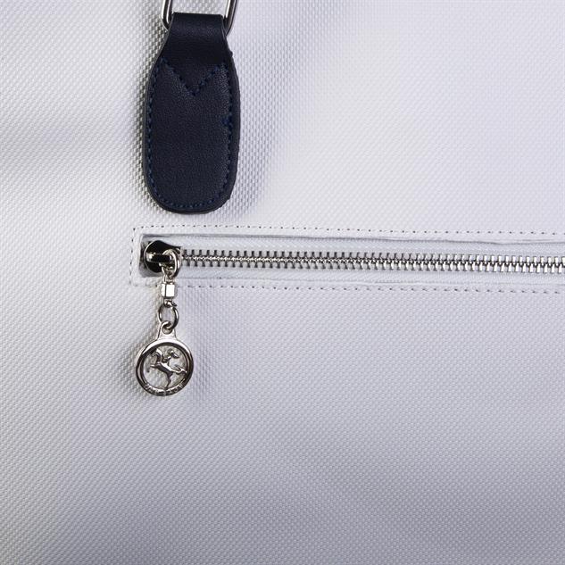 Nas Bag Kadın Omuz Çantası Spor Şık Ayarlanabilir Omuz Askılı   Beyaz Lacivert Kırmızı    Lacst (33x27x12 cm )