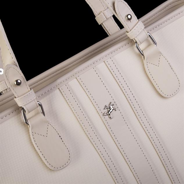 Nas Bag Kadın Omuz Çantası Spor Şık Ayarlanabilir Omuz Askılı  Krem  Lacst (33x27x12 cm )