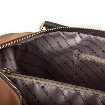 Nas Bag  Extra Büyük Boy Omuz Çantası Taba Kahve Buzzy (eni 44 cm , boyu 32 cm)