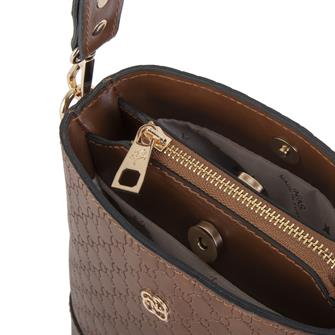 Nas Bag Kadın Mini Omuz ve Çapraz Çantası Taba Prd(en;19 cm ,boy;19 cm)
