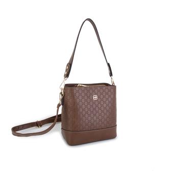 Nas Bag Kadın Mini Omuz ve Çapraz Çantası Taba Prd(en;19 cm ,boy;19 cm)