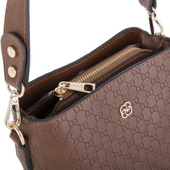 Nas Bag Kadın Mini Omuz ve Çapraz Çantası Taba Prd(en;19 cm ,boy;19 cm)