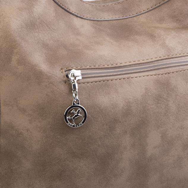 Nas Bag Kadın Omuz Çantası Vizon Raven 
