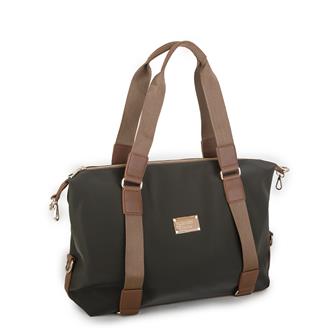 Nas Bag Extra  Büyük Boy Omuz Çantası Yeşil Taba Buzzy (eni 44 cm , boyu 32 cm)
