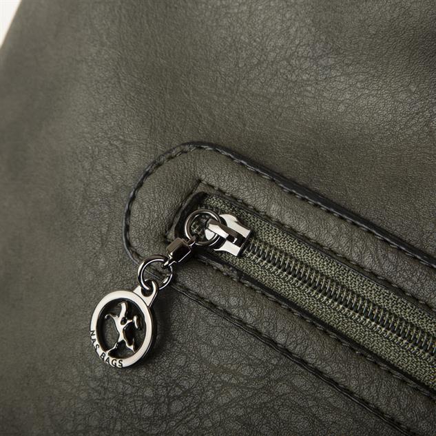 Nas Bag Kadın Omuz Çantası Zincir Detaylı Yeşil Raven