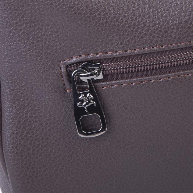 Nas Bag Kadın Omuz ve Çapraz Baget Çanta Kahve Prestij ( 28x17  cm)