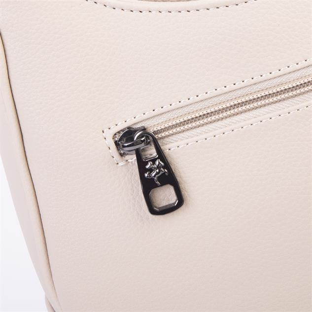 Nas Bag Kadın Omuz ve Çapraz Baget Çanta Kum  Prestij ( 28x17  cm)