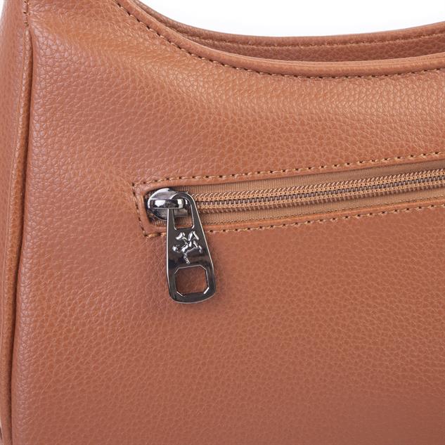 Nas Bag Kadın Omuz ve Çapraz Baget Çanta Taba Prestij ( 28x17  cm)