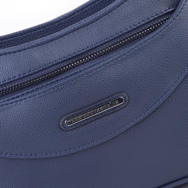 Nas Bag Kadın Omuz ve Çapraz Baget Çanta Lacivert Prestij ( 28x17  cm)
