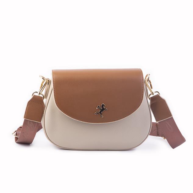 Nas Bag Kadın Omuz ve Çapraz Çanta Çift Askılı Yeni Sezon Çanta Kum Taba Lacst