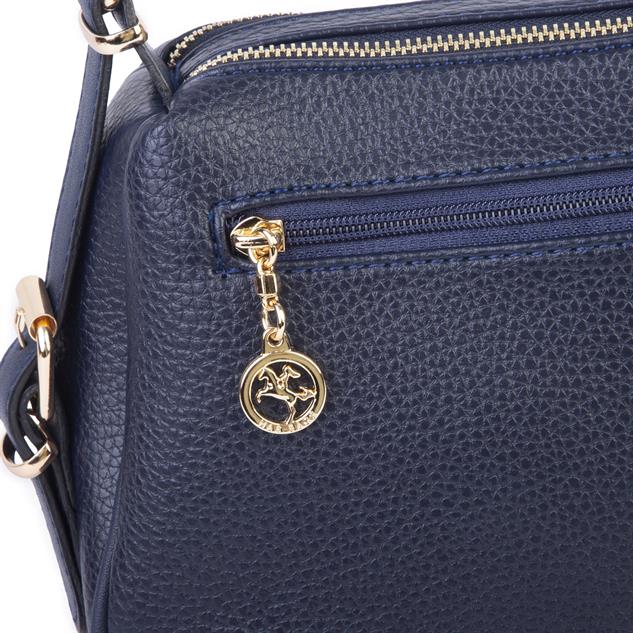 Nas Bag Kadın Omuz ve Çapraz Çanta Çok Gözlü Şık Tasarım (28x18 cm) Lacivert Lopez