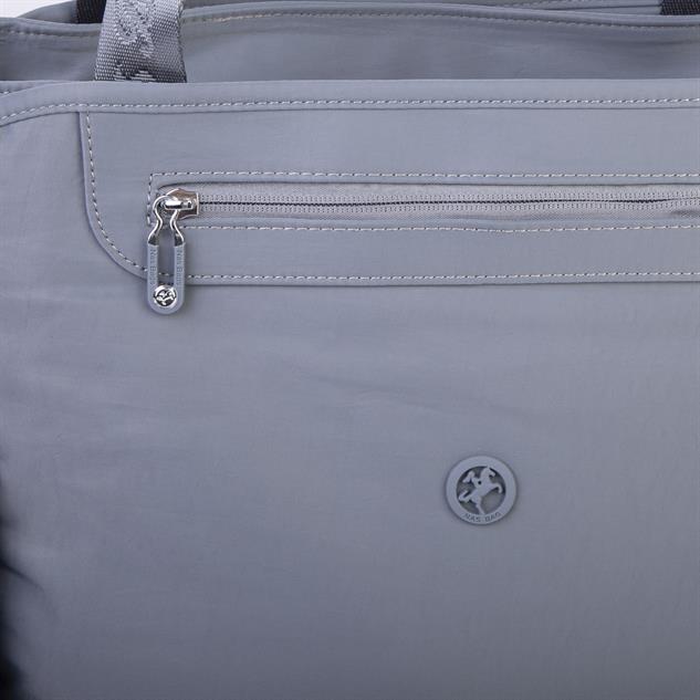 Nas Bag Kadın Omuz ve Çapraz Hafif Su İtici Kumaş Gri