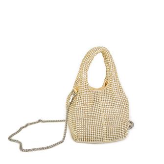 Nas Bag Kadın Çapraz  ve El Çantası  Gold Diamond Altın Taşlı Şık  Askılı Çanta