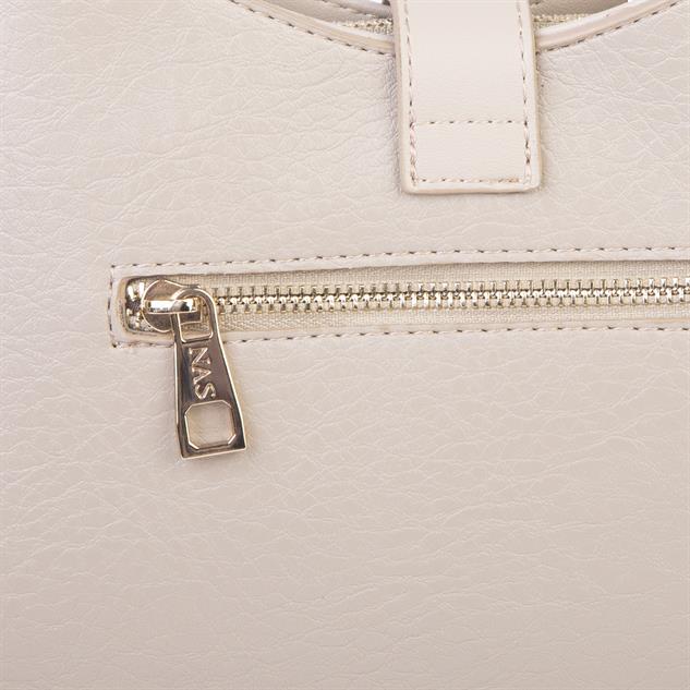 Nas Bag Kadın Oval Omuz ve Çapraz Çanta Kum Victoria