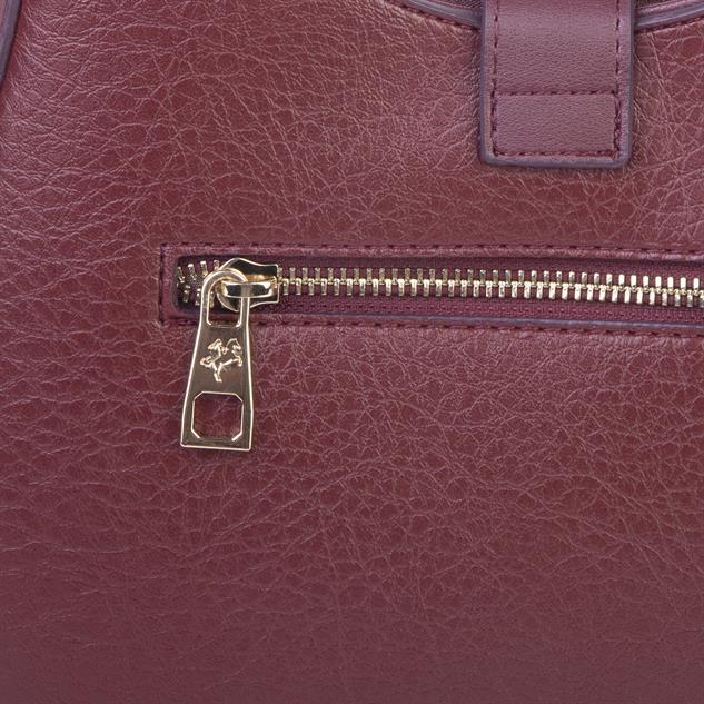 Nas Bag Kadın Oval Omuz ve Çapraz Çanta Bordo Victoria