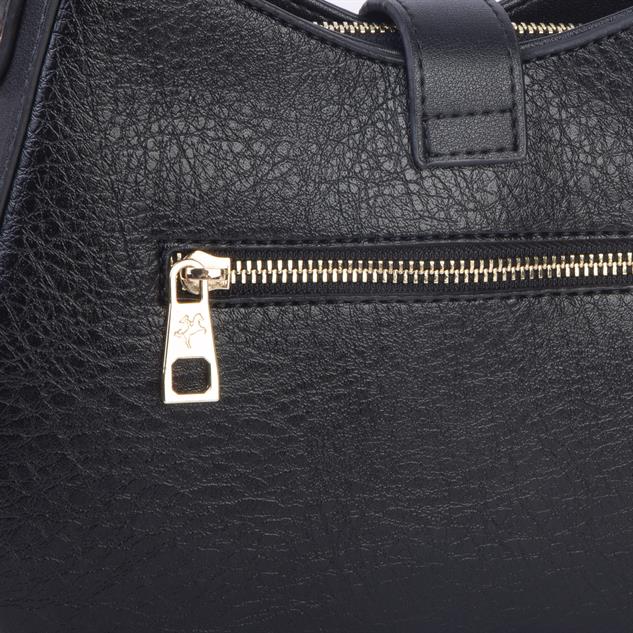 Nas Bag Kadın Oval Omuz ve Çapraz Çanta Siyah Victoria