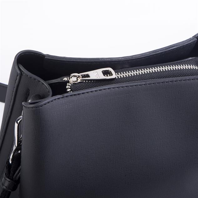 Nas Bag Kadın Postacı Çanta Çift Askılı Siyah Mango