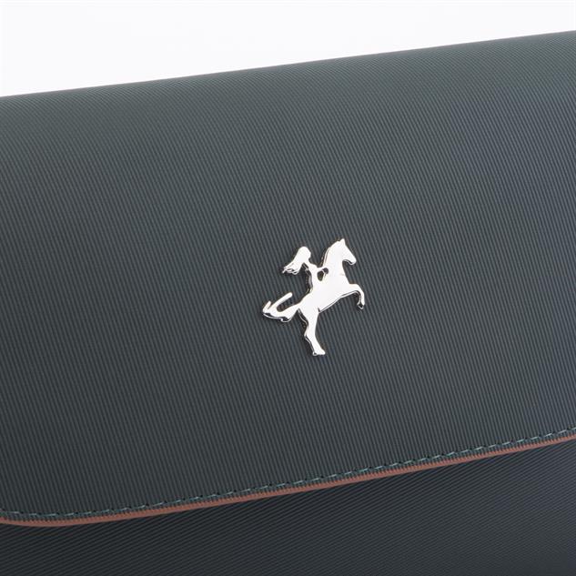 Nas Bag Kadın Postacı Çantası Çift Askılı Yeşil Taba Karaca  (22x16x5 cm)