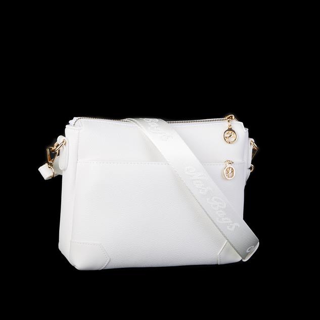 Nas Bag Kadın Postacı Çapraz Çanta Beyaz Mercan   (en 25 cm ;boy 22 cm )