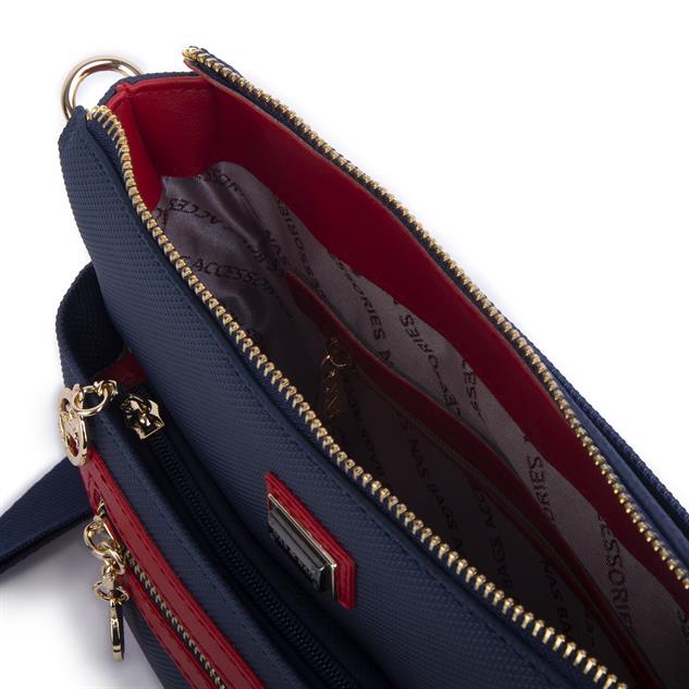 Nas Bag Kadın Postacı Çapraz Çanta Lacivert Lacst (en 25 cm ; boy 22 cm )