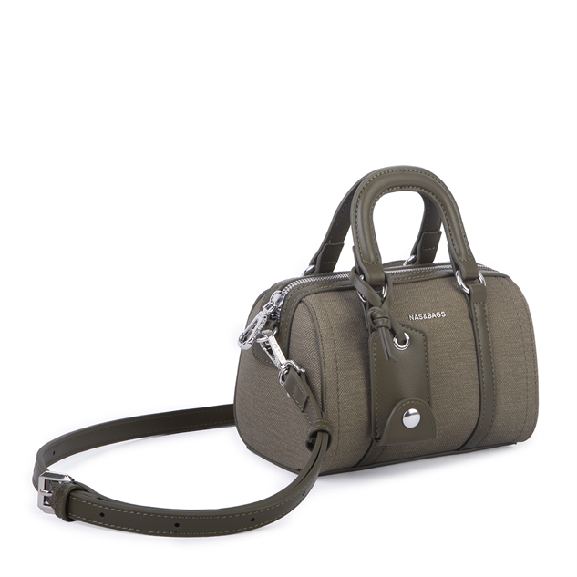 Nas Bag Kadın Premium Mini 2li set El Omuz ve Çapraz Çanta ile Cüzdan Seti Yeşil