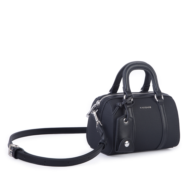 Nas Bag Kadın Premium Mini 2li set El Omuz ve Çapraz Çanta ile Cüzdan Seti Siyah
